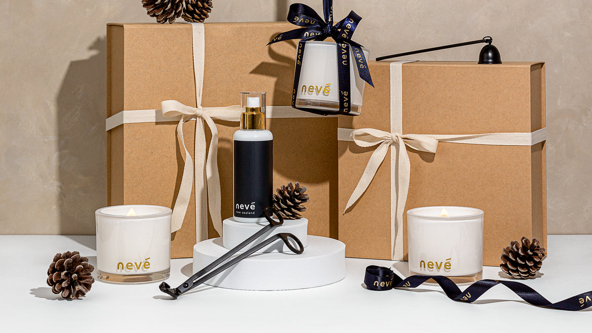 Nevé | Wood Wick Candles + Home Fragrance j