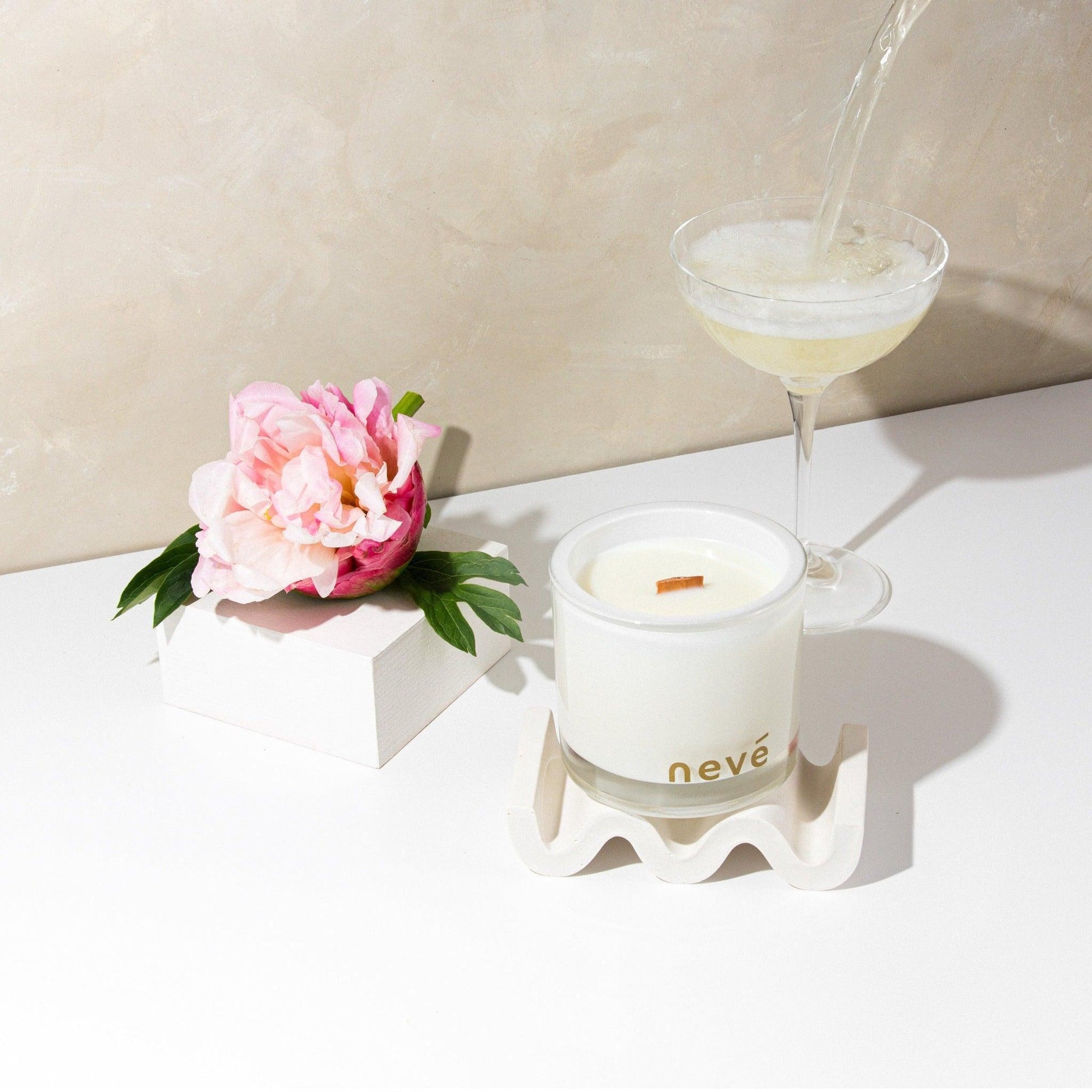 Pink Peony + Prosecco Candle - Nevé 